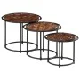 Stackable tables, set of 3, made of solid reclaimed wood. by , Side tables - Ref: Foro24-358932, Price: 82,63 €, Discount: %