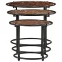 Stackable tables, set of 3, made of solid reclaimed wood. by , Side tables - Ref: Foro24-358932, Price: 82,63 €, Discount: %