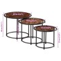 Stapelbare Tische, 3-teilig, Massivholz aus recyceltem Holz. von , Seitentische - Ref: Foro24-358932, Preis: 83,34 €, Rabatt: %