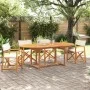 Faltbare Gartenstühle, 4 Stück, Stoff in Creme-Weiß. von , Gartenstühle - Ref: Foro24-3208916, Preis: 249,07 €, Rabatt: %