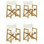 Faltbare Gartenstühle, 4 Stück, Stoff in Creme-Weiß. von , Gartenstühle - Ref: Foro24-3208916, Preis: 249,07 €, Rabatt: %