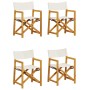 Faltbare Gartenstühle, 4 Stück, Stoff in Creme-Weiß. von , Gartenstühle - Ref: Foro24-3208916, Preis: 318,96 €, Rabatt: %
