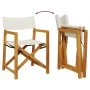 Faltbare Gartenstühle, 4 Stück, Stoff in Creme-Weiß. von , Gartenstühle - Ref: Foro24-3208916, Preis: 249,07 €, Rabatt: %