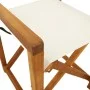Faltbare Gartenstühle, 4 Stück, Stoff in Creme-Weiß. von , Gartenstühle - Ref: Foro24-3208916, Preis: 249,07 €, Rabatt: %