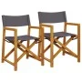 Dining chairs 2 units dark gray fabric by , Garden chairs - Ref: Foro24-365838, Price: 109,07 €, Discount: %