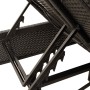 Doppel-Liegestuhl mit schwarzen Kunststoff-Rattan-Kissen. von , Liegen - Ref: Foro24-368179, Preis: 273,18 €, Rabatt: %