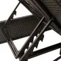 Double sun lounger with black synthetic rattan cushions by , Loungers - Ref: Foro24-368179, Price: 289,77 €, Discount: %
