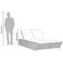 Double sun lounger with black synthetic rattan cushions by , Loungers - Ref: Foro24-368179, Price: 289,77 €, Discount: %