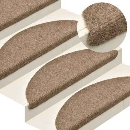 Selbstklebende Stufenmatte 15 Stück 56x17x3 cm creme von vidaXL, Treppenmatten - Ref: Foro24-322354, Preis: 45,16 €, Rabatt: %