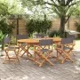 Faltbare Gartenstühle, 6 Stück, dunkelgraues Gewebe. von , Gartenstühle - Ref: Foro24-3208914, Preis: 400,21 €, Rabatt: %