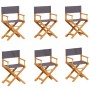 Folding garden chairs 6 units dark gray fabric by , Garden chairs - Ref: Foro24-3208914, Price: 405,45 €, Discount: %