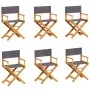 Folding garden chairs 6 units dark gray fabric by , Garden chairs - Ref: Foro24-3208914, Price: 400,21 €, Discount: %