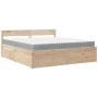 Bett mit Schubladen und Massivholz-Pinienmatratze 180x200 cm. von , Betten und Lattenroste - Ref: Foro24-3281889, Preis: 546,...