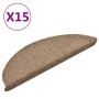 Selbstklebende Stufenmatte 15 Stück 56x17x3 cm creme von vidaXL, Treppenmatten - Ref: Foro24-322354, Preis: 45,16 €, Rabatt: %