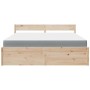 Bed with drawers and solid pine wood mattress 180x200 cm by , Beds and slatted bases - Ref: Foro24-3281889, Price: 546,32 €, ...