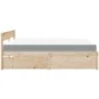 Bett mit Schubladen und Massivholz-Pinienmatratze 180x200 cm. von , Betten und Lattenroste - Ref: Foro24-3281889, Preis: 546,...