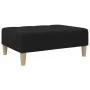 Zweiplätziges Schlafsofa mit Hocker, schwarzer Stoff. von , Sofas - Ref: Foro24-3258140, Preis: 293,64 €, Rabatt: %