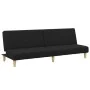 Zweiplätziges Schlafsofa mit Hocker, schwarzer Stoff. von , Sofas - Ref: Foro24-3258140, Preis: 293,64 €, Rabatt: %