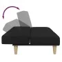 Zweiplätziges Schlafsofa mit Hocker, schwarzer Stoff. von , Sofas - Ref: Foro24-3258140, Preis: 293,64 €, Rabatt: %