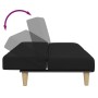 Zweiplätziges Schlafsofa mit Hocker, schwarzer Stoff. von , Sofas - Ref: Foro24-3258140, Preis: 298,56 €, Rabatt: %