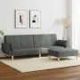 Two-seater sofa bed with dark gray fabric ottoman by , Sofas - Ref: Foro24-3258142, Price: 347,04 €, Discount: %