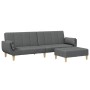 Zweiplätziges Schlafsofa mit Hocker, dunkelgrauer Stoff. von , Sofas - Ref: Foro24-3258142, Preis: 352,86 €, Rabatt: %