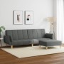 Zweiplätziges Schlafsofa mit Hocker, dunkelgrauer Stoff. von , Sofas - Ref: Foro24-3258142, Preis: 352,86 €, Rabatt: %