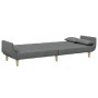 Zweiplätziges Schlafsofa mit Hocker, dunkelgrauer Stoff. von , Sofas - Ref: Foro24-3258142, Preis: 352,86 €, Rabatt: %