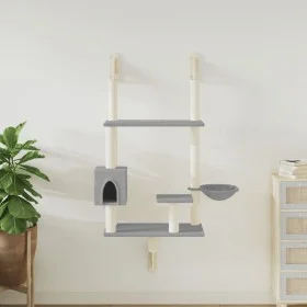 Kratzbaum für Katzen an der Wand in Hellgrau 153 cm von , Katzenmöbel - Ref: Foro24-172405, Preis: 66,94 €, Rabatt: %