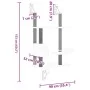Kratzbaum für Katzen an der Wand in Hellgrau 153 cm von , Katzenmöbel - Ref: Foro24-172405, Preis: 66,94 €, Rabatt: %