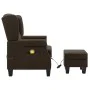 Massagesessel aus braunem Stoff mit Fußstütze von vidaXL, Elektrische Massagesessel - Ref: Foro24-320165, Preis: 251,50 €, Ra...