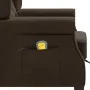 Sillón de masaje con reposapiés tela marrón de vidaXL, Sillones de masaje eléctricos - Ref: Foro24-320165, Precio: 251,50 €, ...