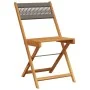 Reclining garden chairs 4 pcs solid acacia wood gray by , Garden chairs - Ref: Foro24-3214604, Price: 178,31 €, Discount: %