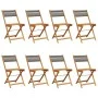 Faltbare Gartenstühle, 8 Stück Massivholz Akazie in Grau. von , Gartenstühle - Ref: Foro24-3214606, Preis: 340,18 €, Rabatt: %