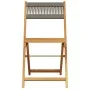 Faltbare Gartenstühle, 8 Stück Massivholz Akazie in Grau. von , Gartenstühle - Ref: Foro24-3214606, Preis: 340,18 €, Rabatt: %