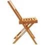 Folding garden chairs 4 pcs solid wood and beige fabric by , Garden chairs - Ref: Foro24-3214619, Price: 169,52 €, Discount: %