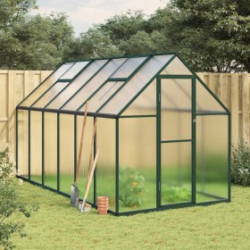 Greenhouse with green aluminum base frame 334x169x195 cm by , Greenhouses - Ref: Foro24-3266327, Price: 622,35 €, Discount: %