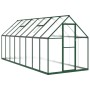 Gewächshaus mit grünem Aluminiumrahmen 445x169x195 cm von , Gewächshäuser - Ref: Foro24-3266333, Preis: 678,52 €, Rabatt: %