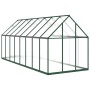Gewächshaus mit grünem Aluminiumrahmen 445x169x195 cm von , Gewächshäuser - Ref: Foro24-3266333, Preis: 678,52 €, Rabatt: %