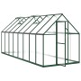 Gewächshaus mit grünem Aluminiumrahmen 445x169x195 cm von , Gewächshäuser - Ref: Foro24-3266333, Preis: 678,52 €, Rabatt: %