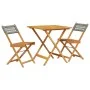 3-piece PE rattan and solid gray wood bistro set by , Garden sets - Ref: Foro24-3281863, Price: 159,87 €, Discount: %