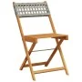 3-piece PE rattan and solid gray wood bistro set by , Garden sets - Ref: Foro24-3281863, Price: 159,87 €, Discount: %