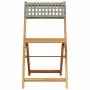 3-piece PE rattan and solid gray wood bistro set by , Garden sets - Ref: Foro24-3281863, Price: 159,87 €, Discount: %