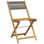 3-piece bistro set made of gray polypropylene and solid wood by , Garden sets - Ref: Foro24-3281746, Price: 134,83 €, Discoun...
