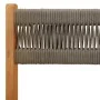 3-piece bistro set made of gray polypropylene and solid wood by , Garden sets - Ref: Foro24-3281746, Price: 134,83 €, Discoun...