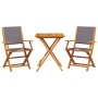 Juego de bistro de 3 piezas tela y madera maciza antracita de , Conjuntos de jardín - Ref: Foro24-3281809, Precio: 168,84 €, ...