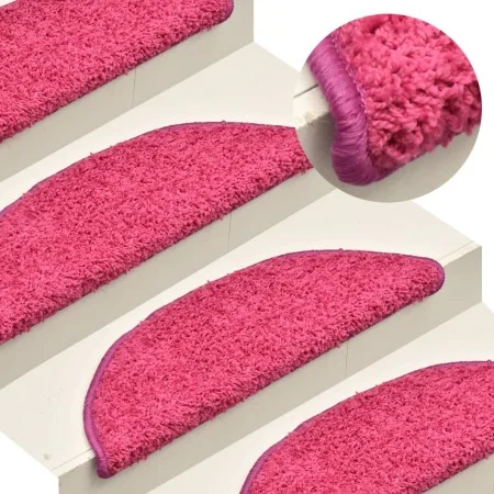 Treppenstufenmatten 15 Stück rosa 56x17x3 cm von vidaXL, Treppenmatten - Ref: Foro24-322380, Preis: 80,66 €, Rabatt: %