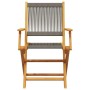 3-piece bistro set made of gray polypropylene and solid wood by , Garden sets - Ref: Foro24-3281854, Price: 198,63 €, Discoun...