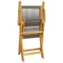 3-piece bistro set made of gray polypropylene and solid wood by , Garden sets - Ref: Foro24-3281854, Price: 199,53 €, Discoun...