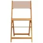 Juego de bistro de 3 piezas tela y madera maciza taupe de , Conjuntos de jardín - Ref: Foro24-3281750, Precio: 129,17 €, Desc...